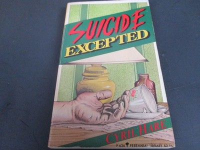 Suicide Excepted Cyril Hare 1983 Perennial Library Mystery Novel