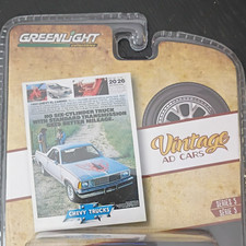 Greenlight Vintage Ad Cars 1:64 1980 Chevrolet El Camino Diecast Silver LE