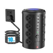 Power Strip Surge Protector Tower with 16 Outlets and 5 USB Ports 2 USB-C , ...