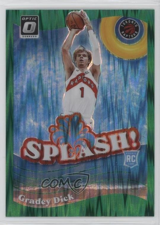 2023 Panini Donruss Optic Splash! Green Shock Prizm Gradey Dick #9 Rookie RC 4g8