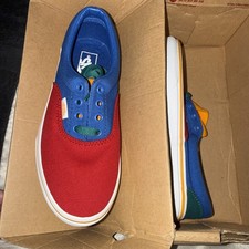 VANS Kids Size 2.5 Primary Block Lapis Blue S...