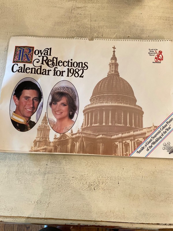 Royal Reflections Royal Wedding calendar Princess Diana