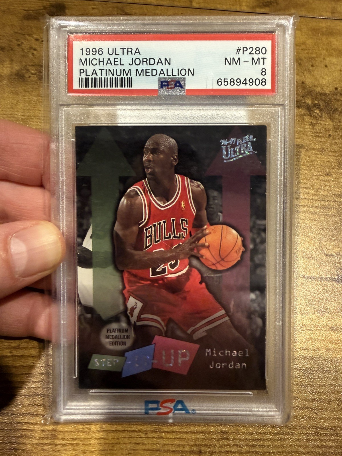 1996 ULTRA PLATINUM MEDALLION MICHAEL JORDAN #143