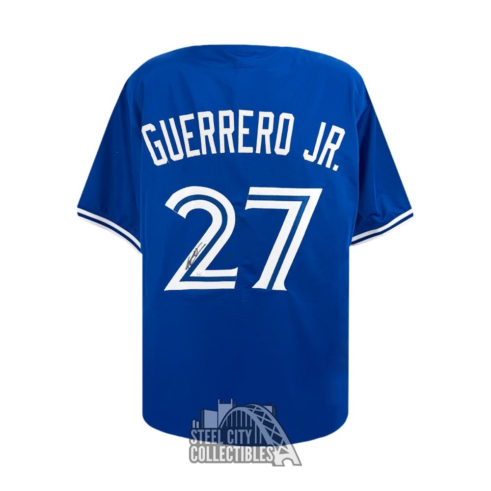 Vladimir Guerrero Jr Autographed Toronto Dark Blue Custom Baseball