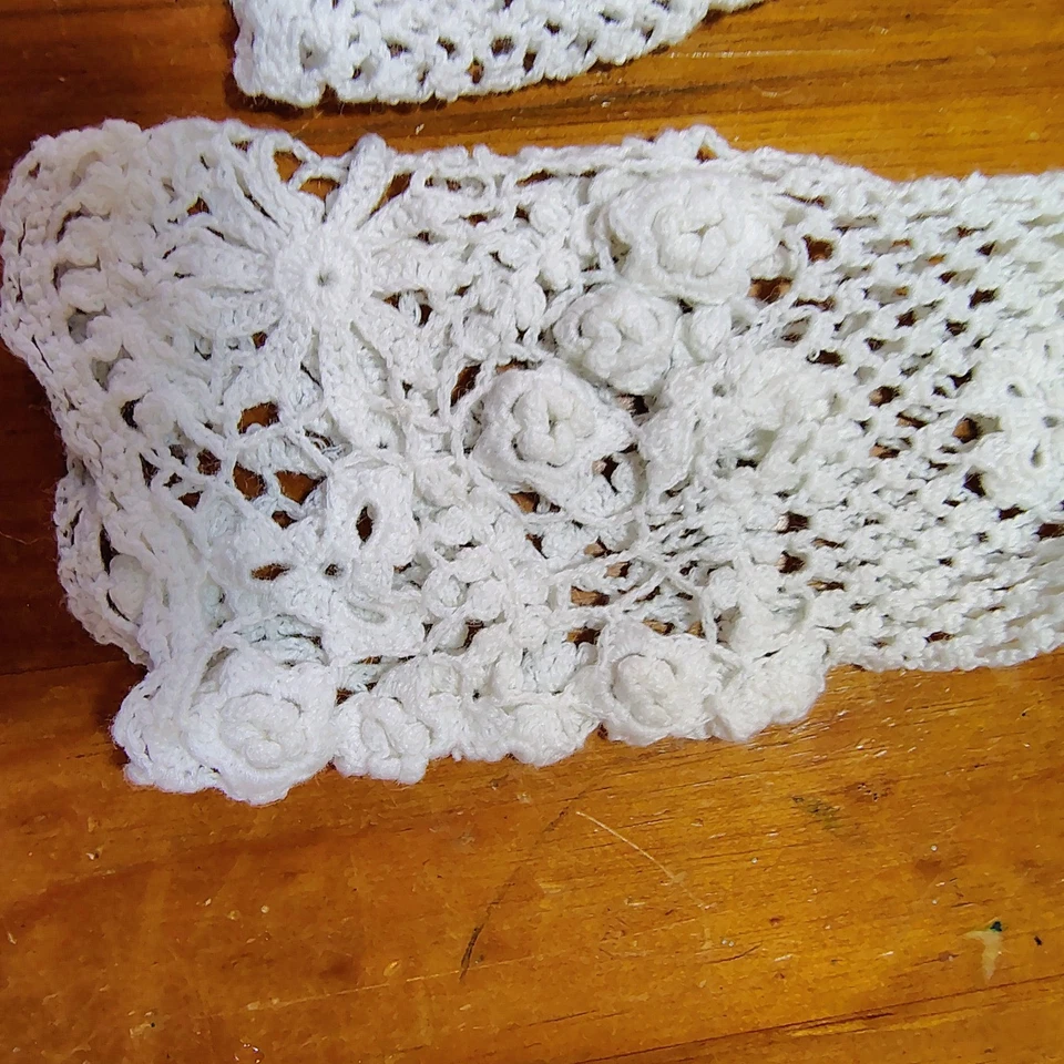 Cardigã feminino Together crochê floral suéter branco botão frontal L coquete - Imagem 4 de 4