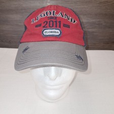 Legoland Mens Strapback Hat Red Gray Adjustab...