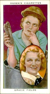 1930s Ogden's Actors GRACIE FIELDS Vintage Tobacco Cigarette Movie Card