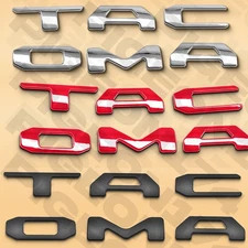 3D ABS Tailgate Badge For Tacoma Letters 2024-2025 Rear Trunk Emblem Accessories