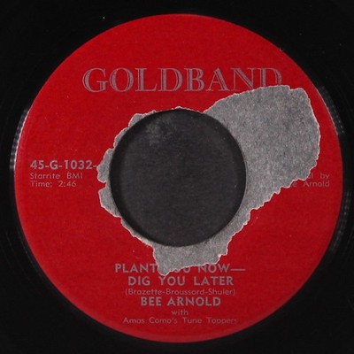 BEE ARNOLD Single 7'' 45 RPM VG+ GOLDBAND: plant you now, dig you later
