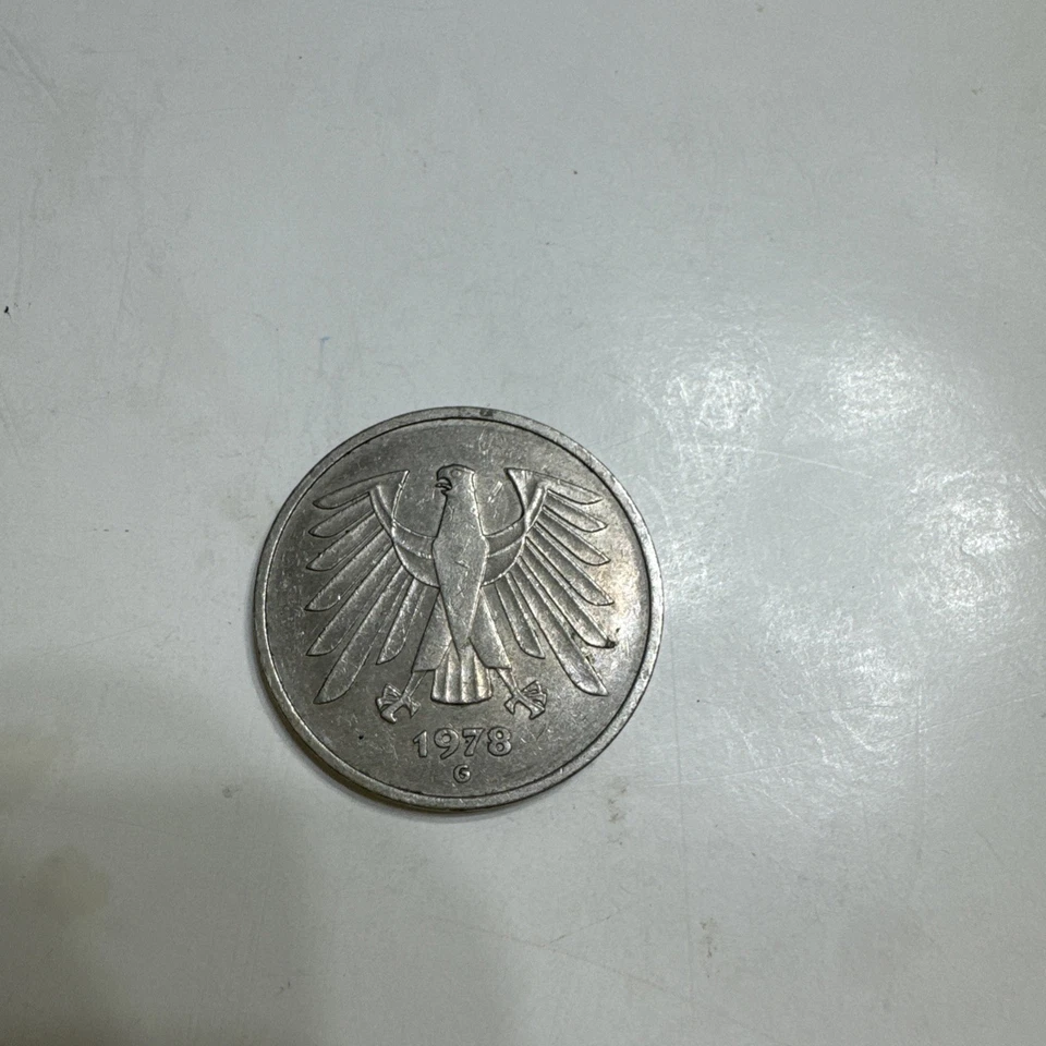 1978 Germany 5 Mark Coin, Sold as is - Image 2 of 4
