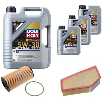 FEBI Inspektionspaket 8L LIQUI MOLY SPECIAL TEC F 5W-30 für Volvo C70 II
