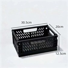 Juggernaut Storage 24QT Plastic Heavy-Duty Milk Crate, Black