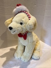 FAO Schwarz Labrador with Santa Hat 12" Stuffed Animal