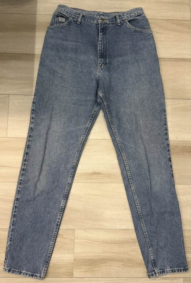 Винтажные женские джинсы Wrangler с высокой талией размер 14x33 сделано в США 90-е Mom Jeans - Изображение 2 из 4