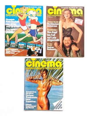 3x CINEMA Magazin 1980 1983 Filmzeitschrift Hefte 23,40, 69 James Bond Star Wars