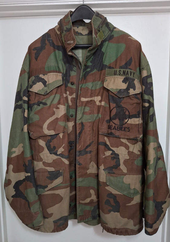 Vintage U.S. Navy Seabees - Cold Weather (hooded) Field Coat, with 2 Liners