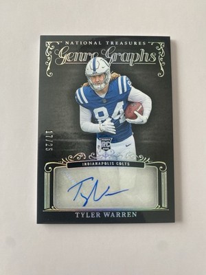 2025 Panini National Treasures Tyler Warren Auto /25 RC