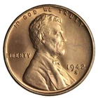 GEM BU RED 1942-S LINCOLN WHEAT CENT PENNY *UPGRADE YOUR ALBUM!* KEY DATE