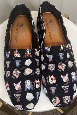 foamies skechers dog print shoes