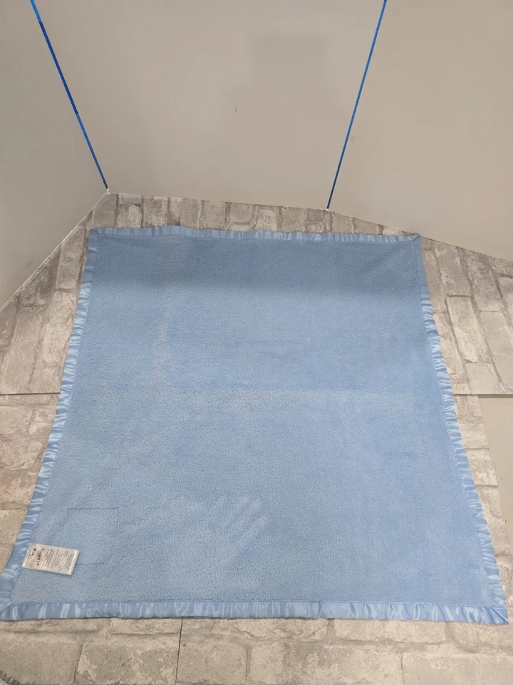 Manta azul felpa Peanuts Linus Security is a Thumb Lovey 29" x 29" satinado Foto 3 de 4