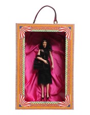 Dolce & Gabbana Black Dress Ceramic Porcelain Fashion Leather Sicily Women's