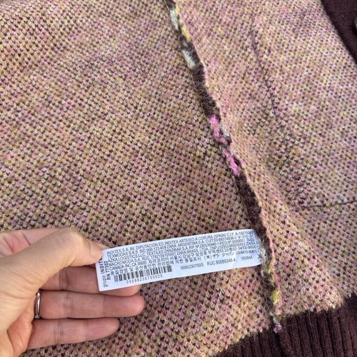 ZARA JACQUARD BLUMEN CARDIGAN STRICK PULLOVER 9598/230 GR. S - Bild 11 von 16
