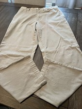 Chaps True American Chino Pants Mens 34x34 Khaki Flat Front Straight Leg