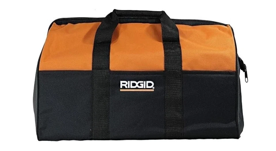 Ridgid Genuine Heavy Duty Canvas Power Tool Contractor’s Bag (22” x 11” x 10”) - Image 2 of 4