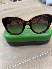 Kate Spade Women's Jalena Brown Tortoise Sunglasses 40 23 140 w/Case