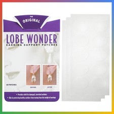 Earring Support Patches Clear Latex-Free 60 Instant Lobe Lifters Heavy Earlobe P