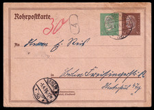 Deutsches Reich RP 24, Rohrpost-Ganzsachenkarte Reichspr&auml;sidenten Berlin 5.4.34