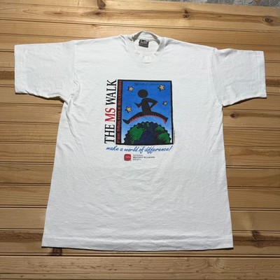 Vintage 1996 The MS Walk Multiple Sclerosis Society 50 Years T-Shirt USA - Large