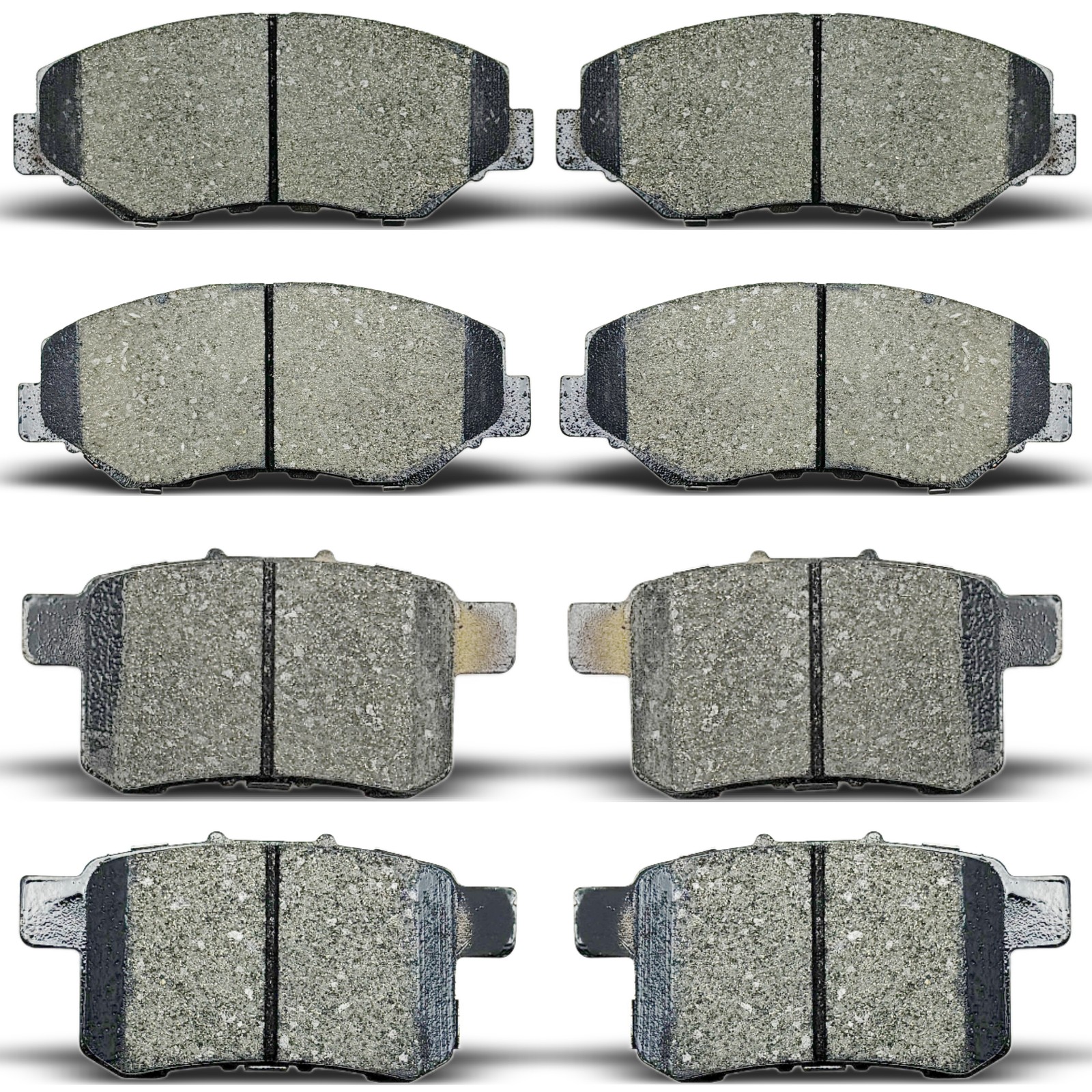 Front & Rear Disc Ceramic Brake Pads For 2011 2012 2013 2014-2017 Honda Accord