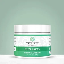 Vitality Extracts BUG AWAY - Essential Oil BALM - 2 oz / 57g - SEALED!