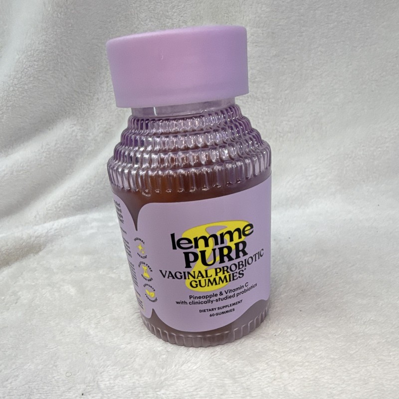 Lemme PURR Vaginal Probiotic Gummies Pineapple + Vitamin C 60 Count