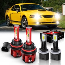 For Ford Mustang Gt Svt Cobra 1999-2003 6000k Led Headlight Fog Lights Bulbs 4pc