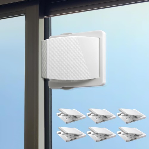 Sliding Door Lock, 6 Pack Child Safety Sliding Glass Door Lock for Sliding Gl...