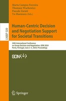 Human-Centric Decision And Negotiation Support For Societal Transitions Marta Ca