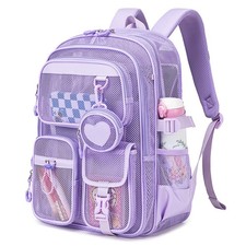 Mesh Backpack for , Heavy Duty Large Capacity Bookbag, Breathable See Through...