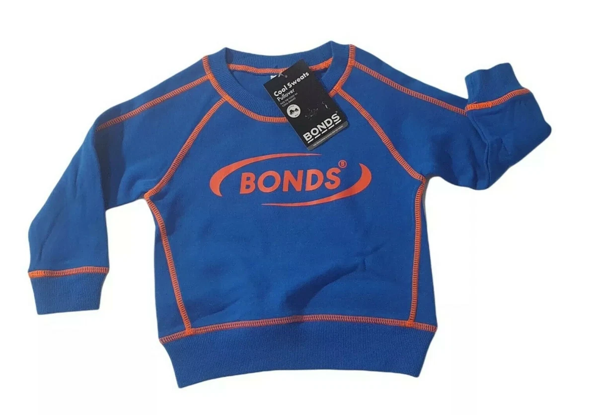 Bonds Baby Size 1 Kids Cool Sweats Pullover Jumper Blue Colour