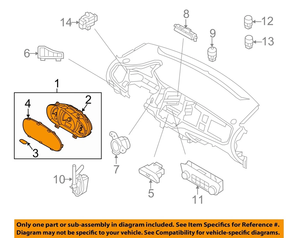 Medidor de velocímetro usado se adapta a: Kia Sportage Cluster 2011 MPH 2,4 L AT convencional Foto 3 de 4