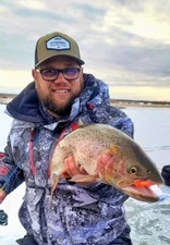 Ice Fishing Jig, MICRO Attack Swim-Jig (Orange) 1.5" Dynamic Lures 