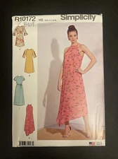 Simplicity Pattern Dress 6 8 10 12 14 Misses Mid Calf 2019 Uncut New R10172
