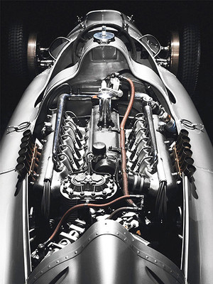 Late 1930's Auto Union (Audi) V12 Racing Car Engine - Poster