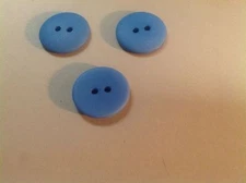 25 NEW 1 INCH DULL FINISH  POWDER BLUE BUTTONS