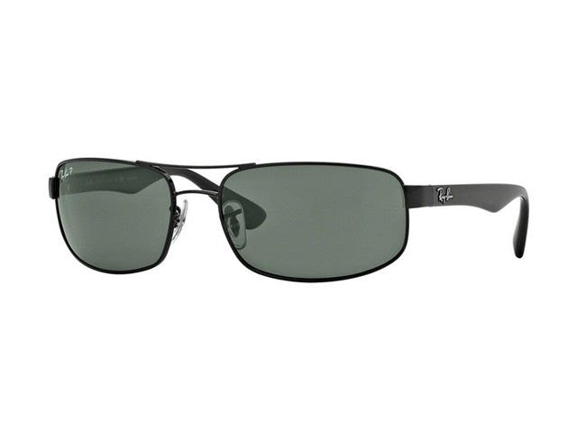 Ray-Ban RB3445 Men's Polarized Sunglasses with Black Frame and Green  Classic G-15 Lens for sale online | eBay