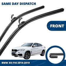 Front Windscreen 24" 20" Flat Aero Wiper Blades Pair for BMW X6 F16 14-19