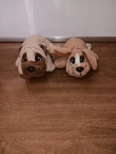 Vintage Lot of 2 Tonka Pound Puppies 8" Stuffed Plush Mini