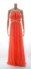 Lipsy High Neck Maxi Dress With Chain Waist Detail Size UK 12 DH016 AA 16
