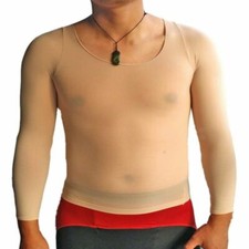 Mens Invisible T-shirt See Through Transparent Tops Stretch Dancing Seamless